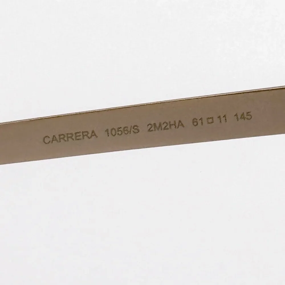 NEW CARRERA 1056/S 2M2 SUNGLASSES MEN GOLD BLACK SQUARE EYEWEAR CARRERA